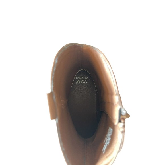 Frye and Co. Men's Otis Stacked Heel Motorcycle Boots Dark Brown Size 9 - Picture 11 of 12